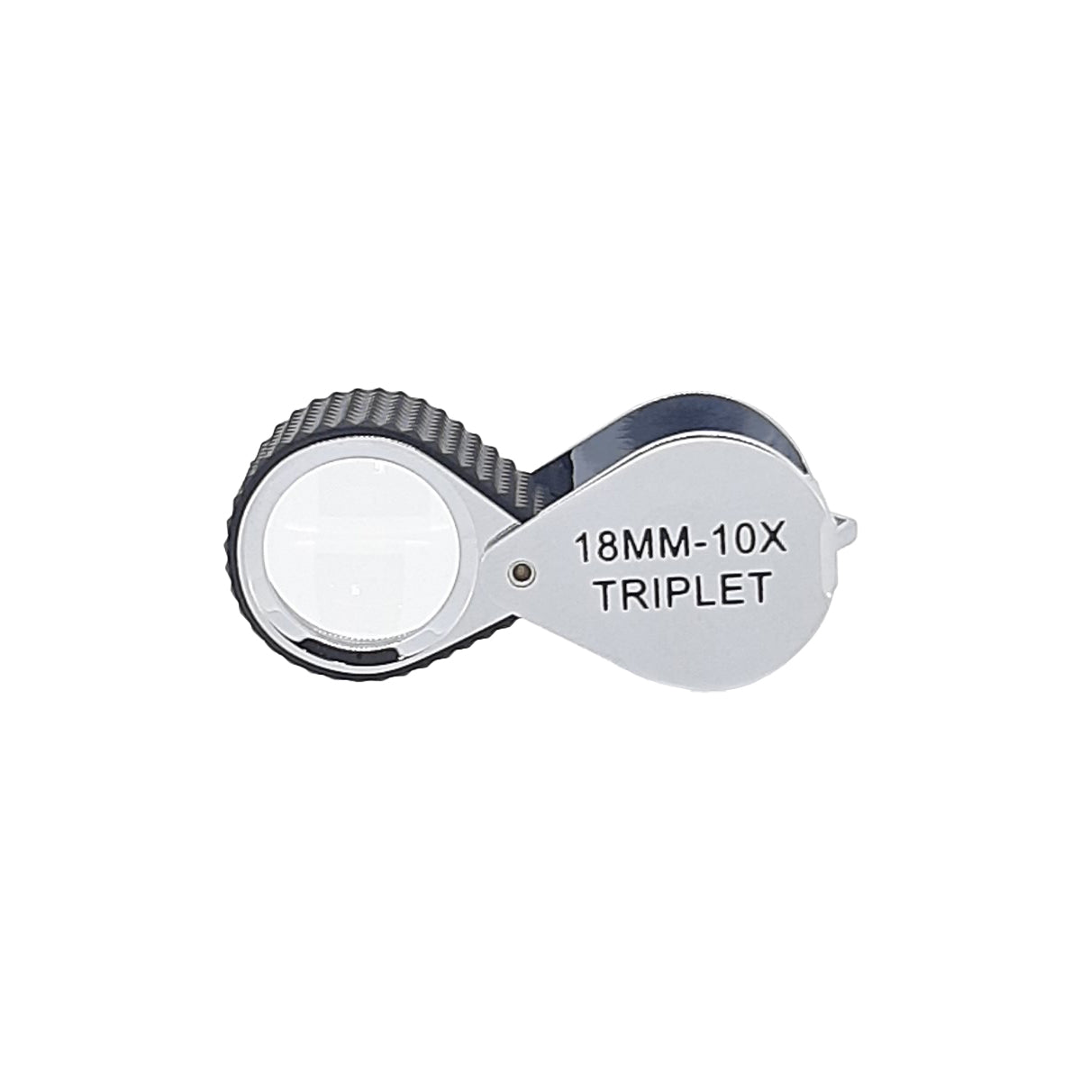 Chrome Rubber Grip Loupe 18mm 10X