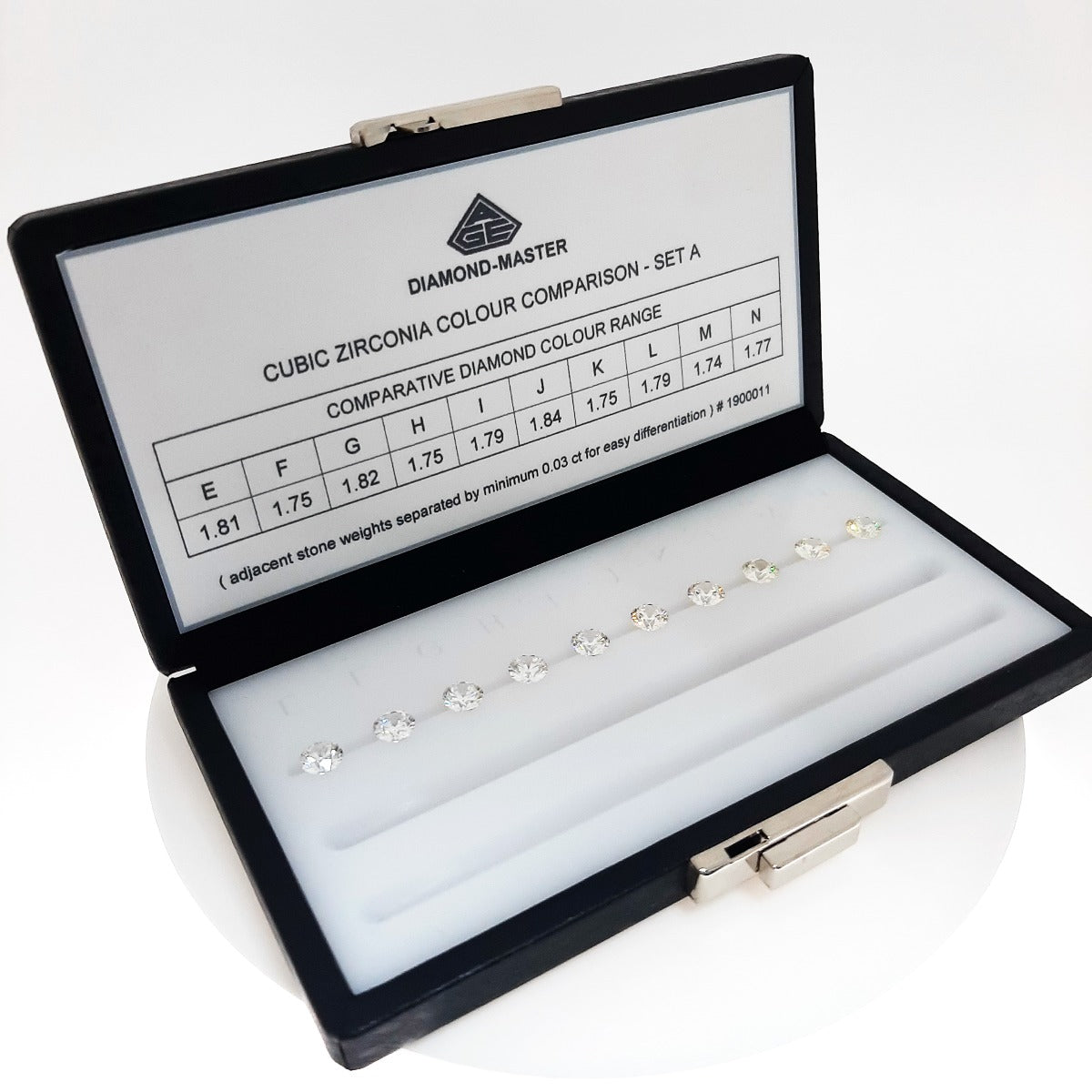 Diamond Master Color Comparison CZ Set - DM-CC1 (E-N)