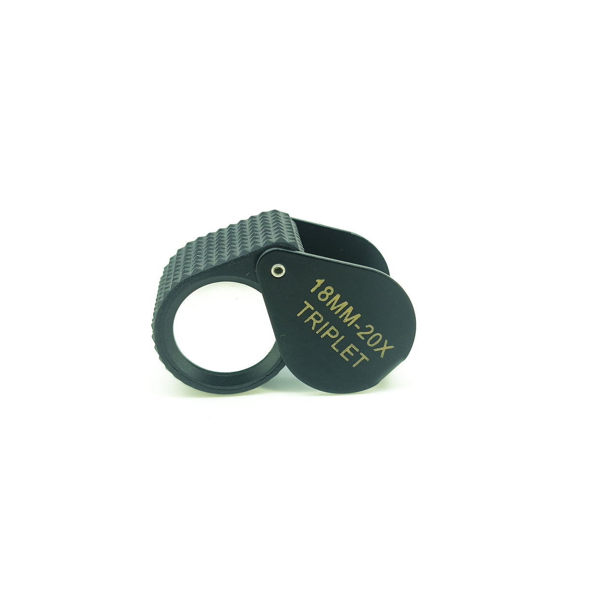 Black Rubber Grip Loupe 18mm20X
