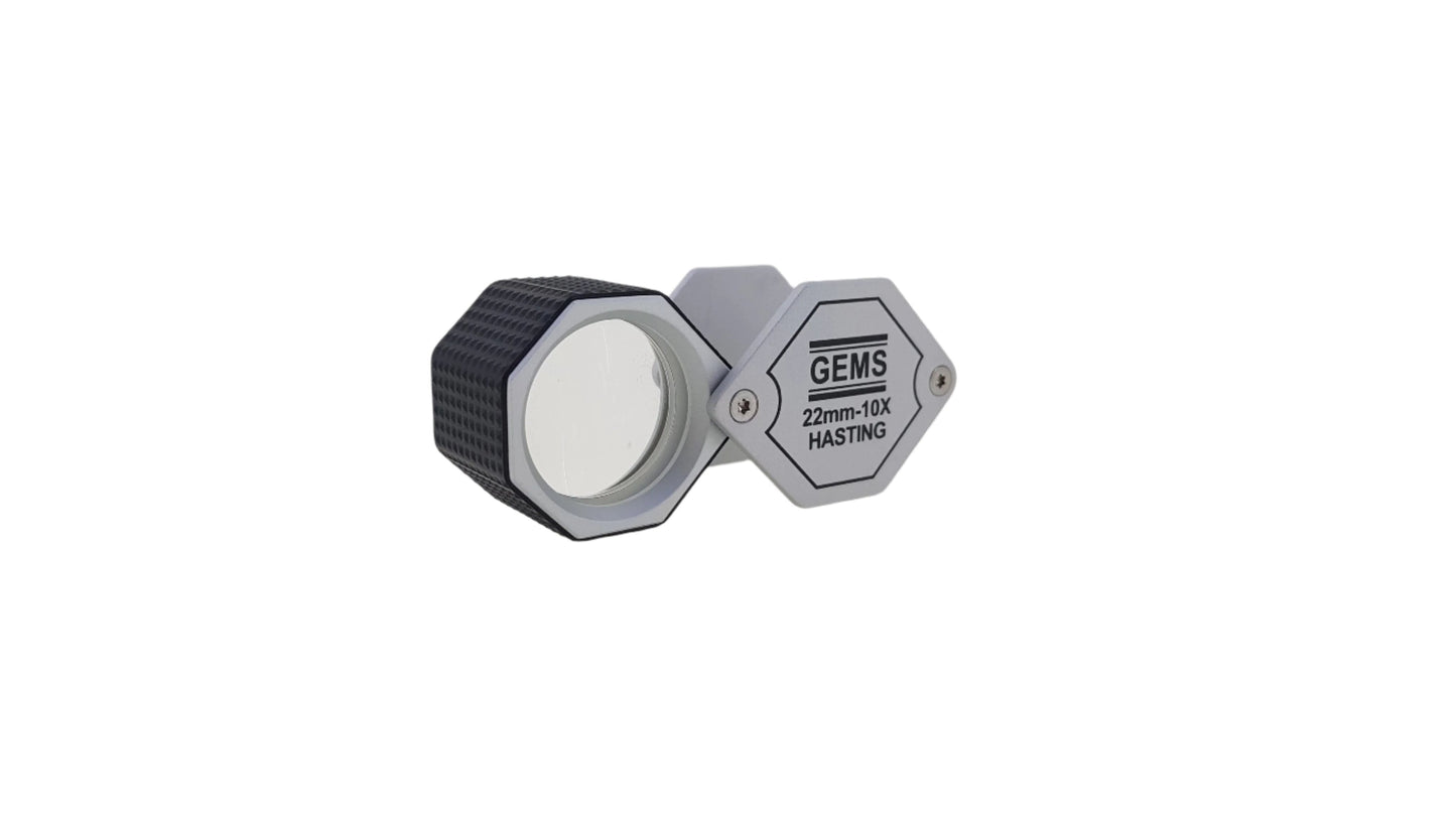 GEMS (USA)Triplet Loupe 22mm 10X - Silver