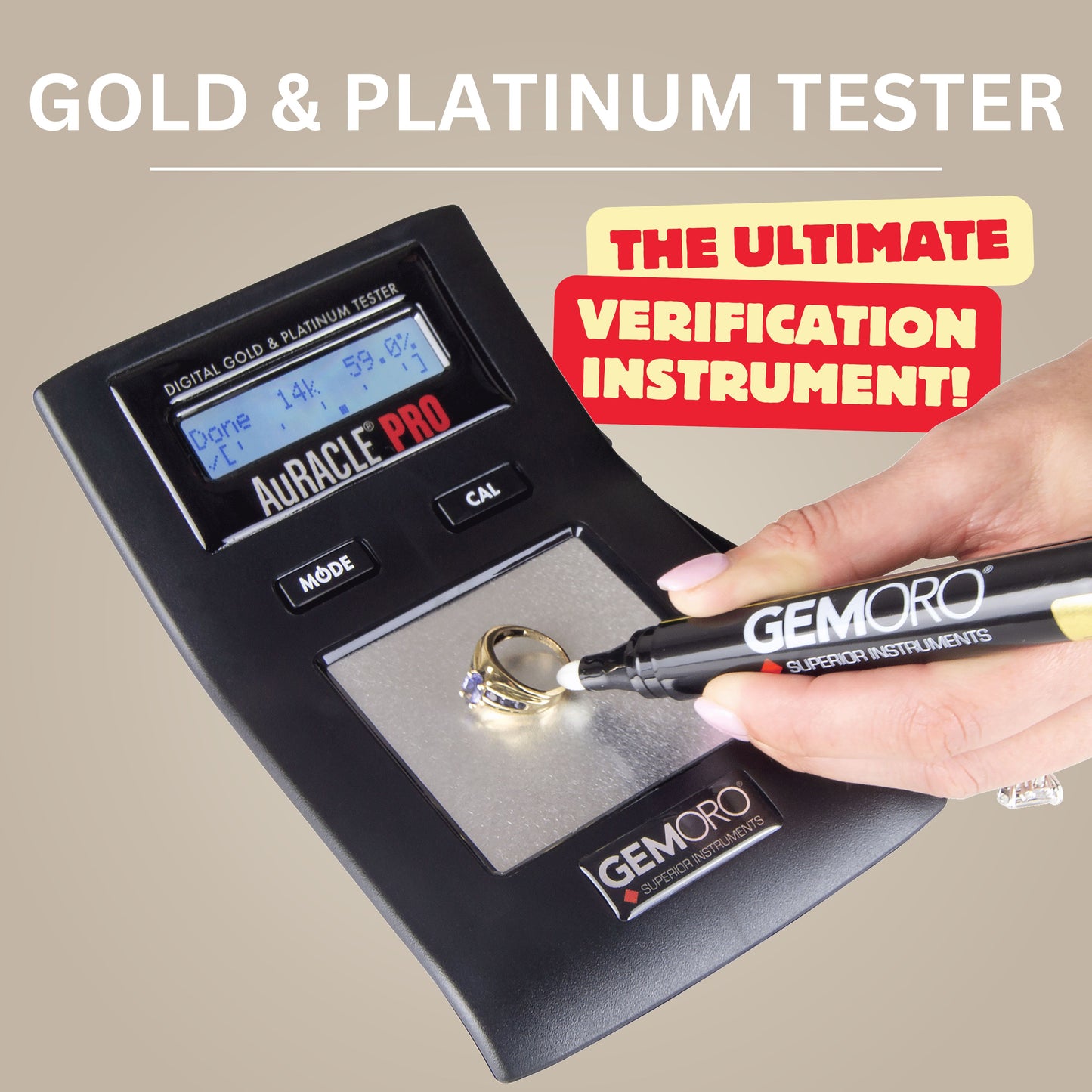 GEMORO AuRACLE PRO – Precision Gold & Platinum Testing. Anywhere. Anytime