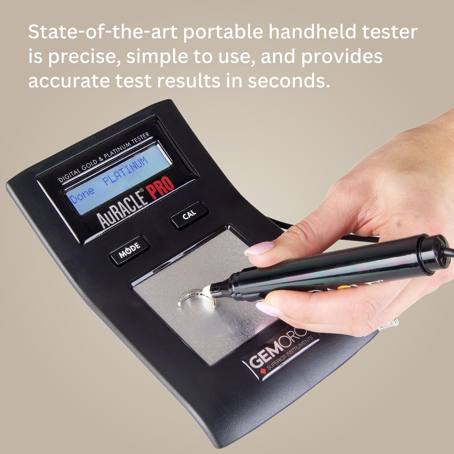 GEMORO AuRACLE PRO – Precision Gold & Platinum Testing. Anywhere. Anytime