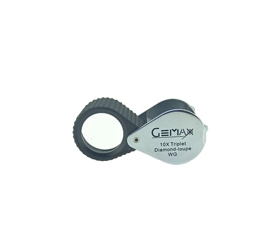 Gemax Rubber Grip Chrome Loupe 18mm10x