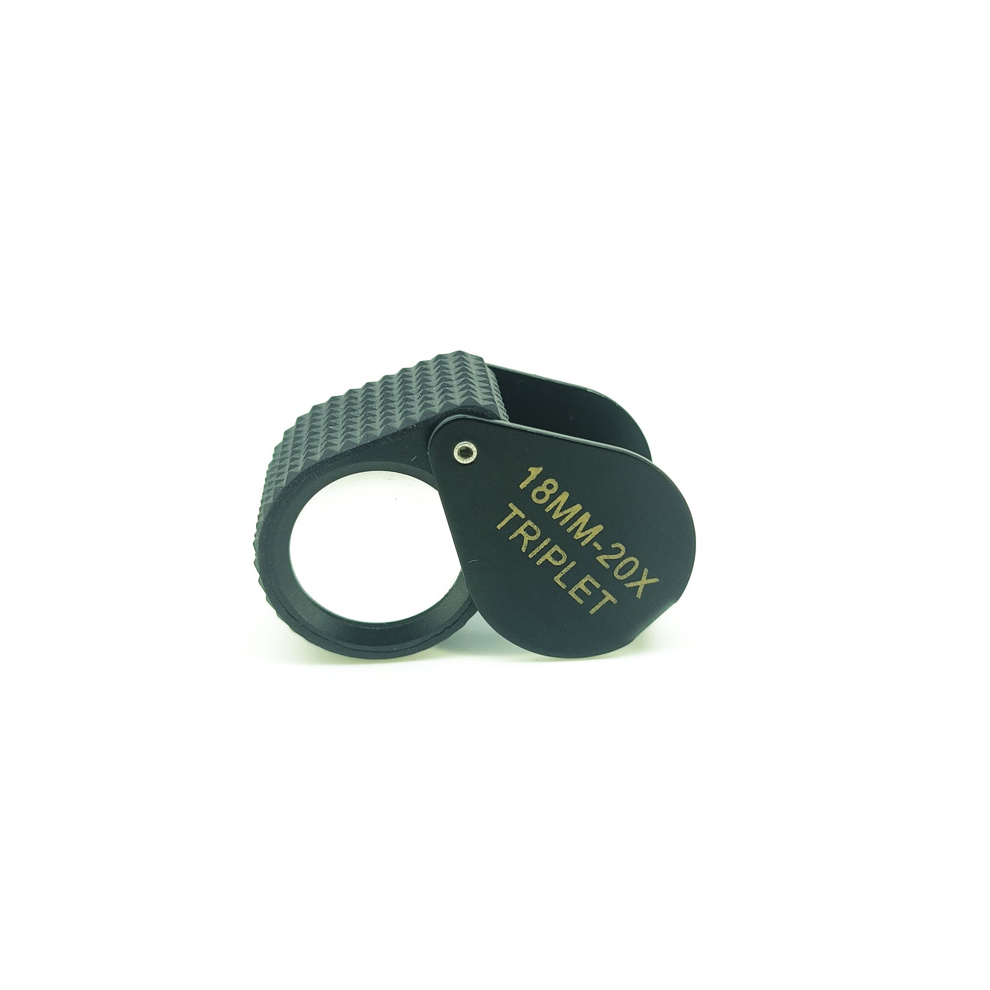 Black Rubber Grip Loupe 18mm20X